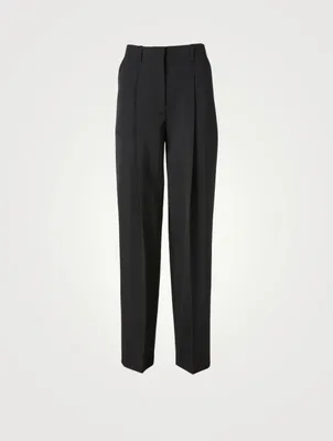 Jayda Wool High-Waisted Pants