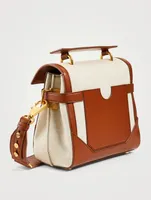 B-Buzz 23 Canvas Top Handle Bag With Logo