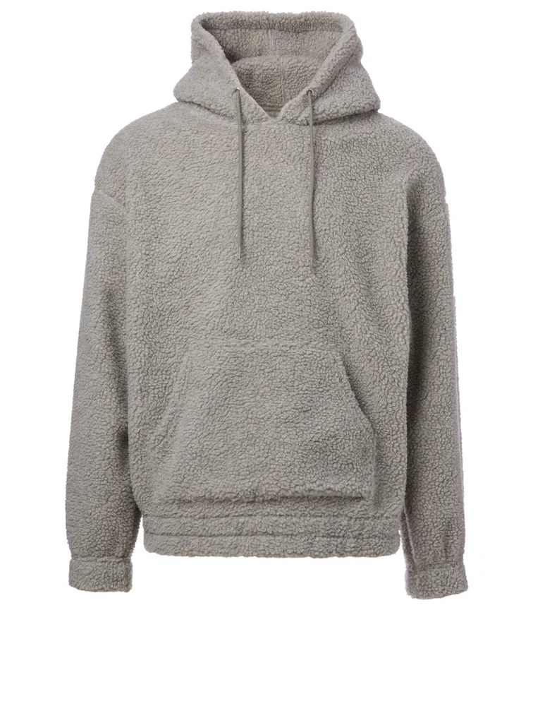 Sherpa Fleece Logo Hoodie