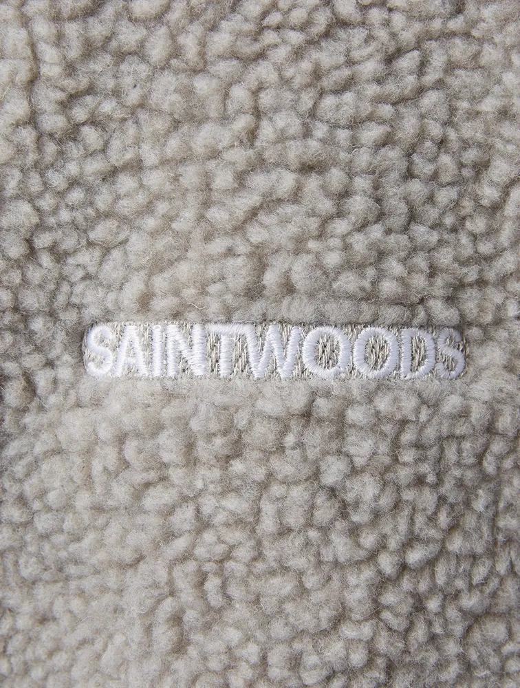 Sherpa Fleece Logo Hoodie