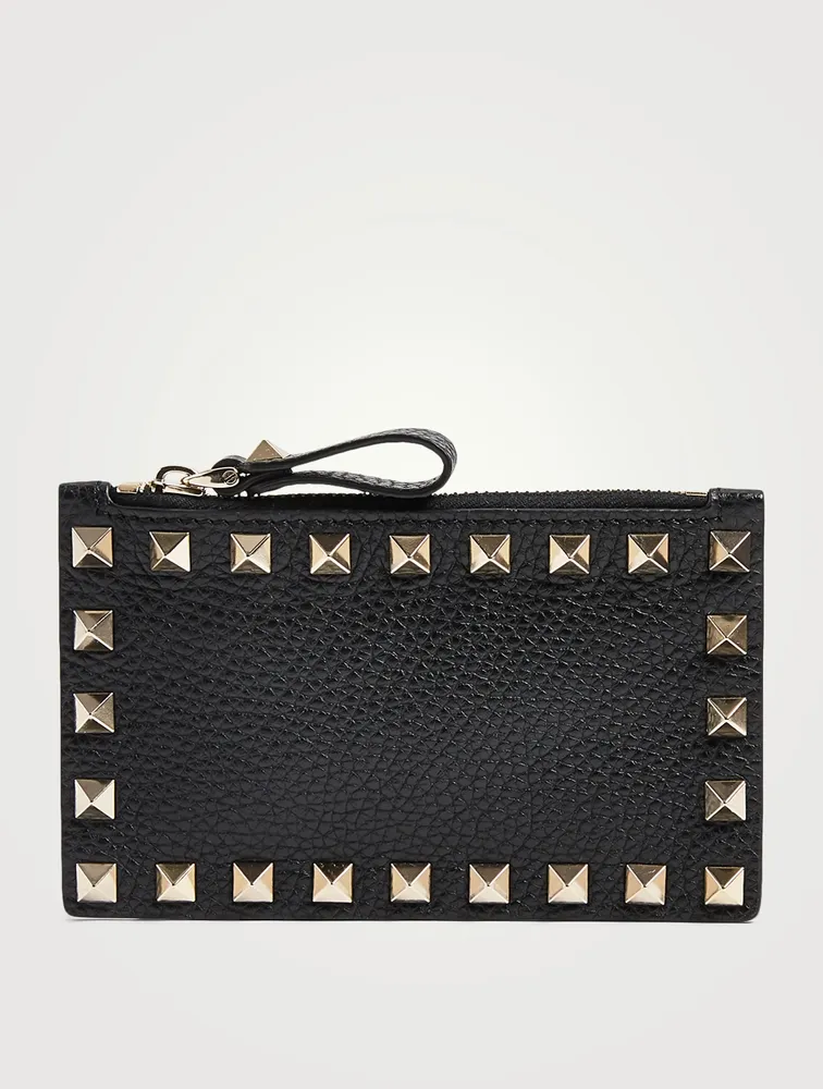 Rockstud Leather Coin Purse