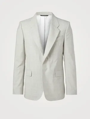 Wool Notch-Lapel Jacket