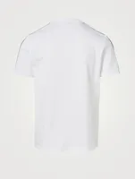 Cotton T-Shirt With Refracted Tape