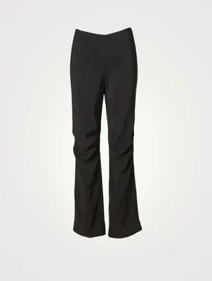 Allison Gathered High-Waisted Pants
