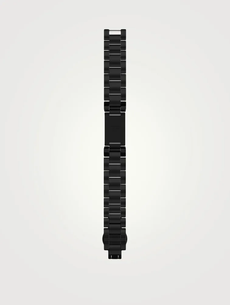 Medium 001 TFT Black DLC Bracelet, 19mm