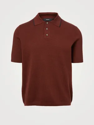 Lassen Wool And Cotton Polo Shirt