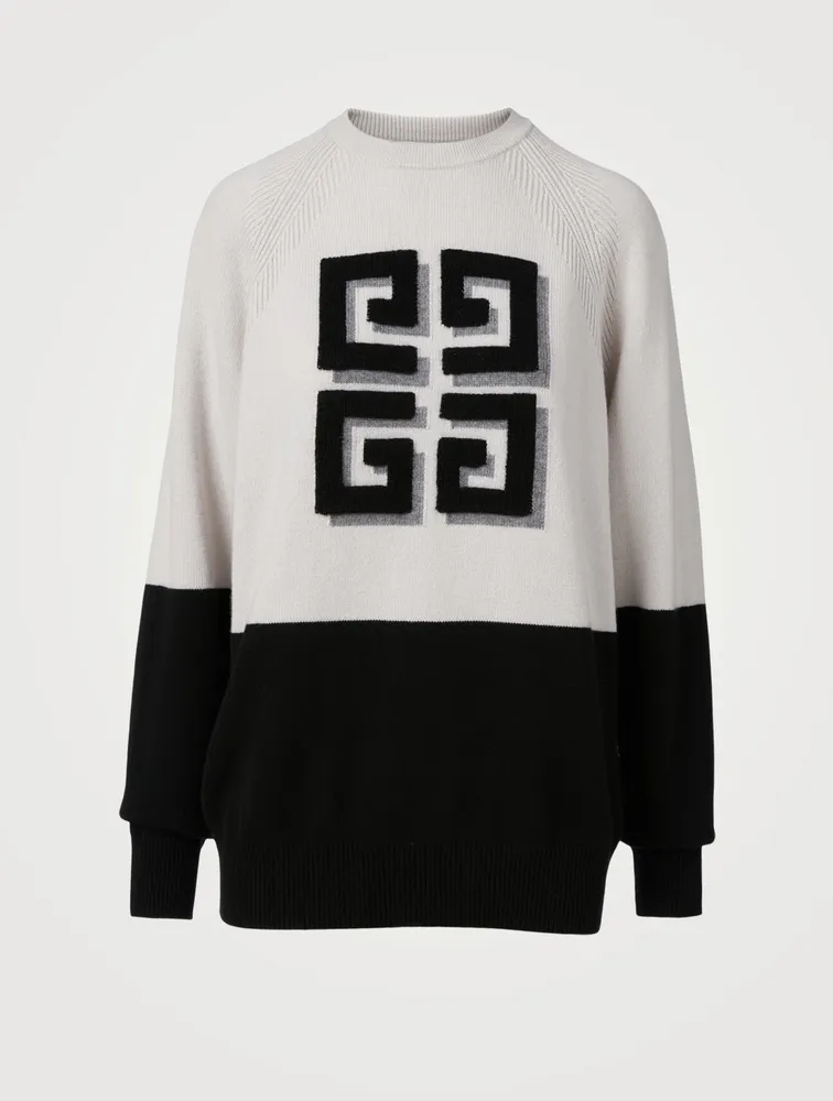 Cashmere Crewneck Sweater With 4G Emblem