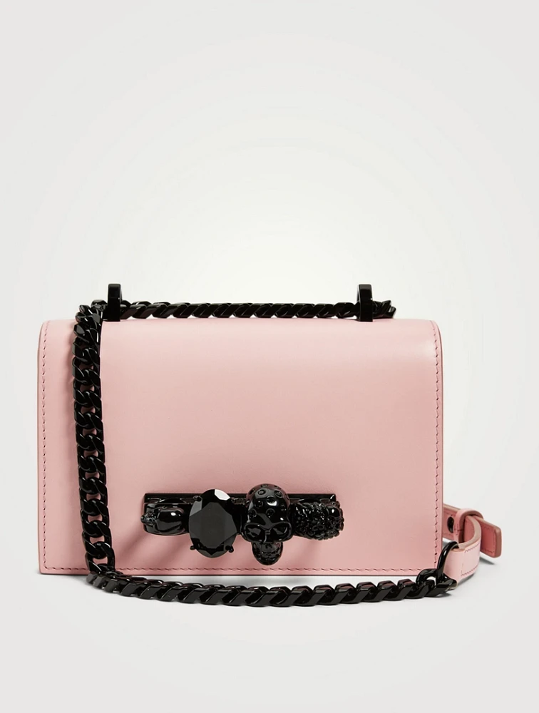 Mini Leather Jewelled Satchel Bag