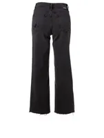 Mikey High-Waisted Jeans With Raw Hem