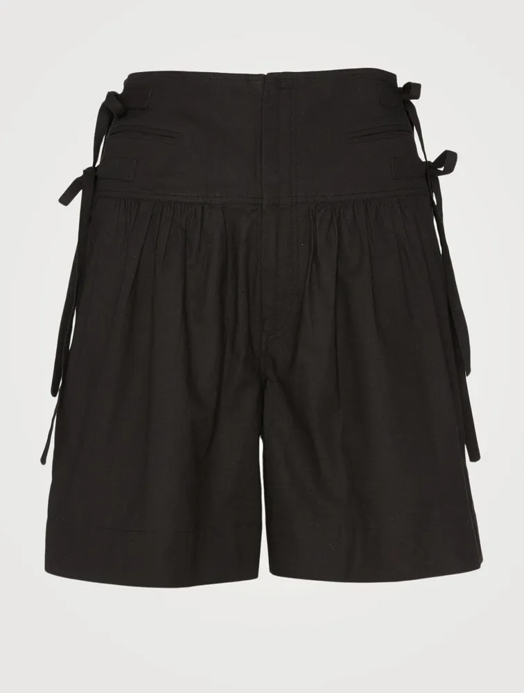 Opala Cotton High-Waisted Shorts