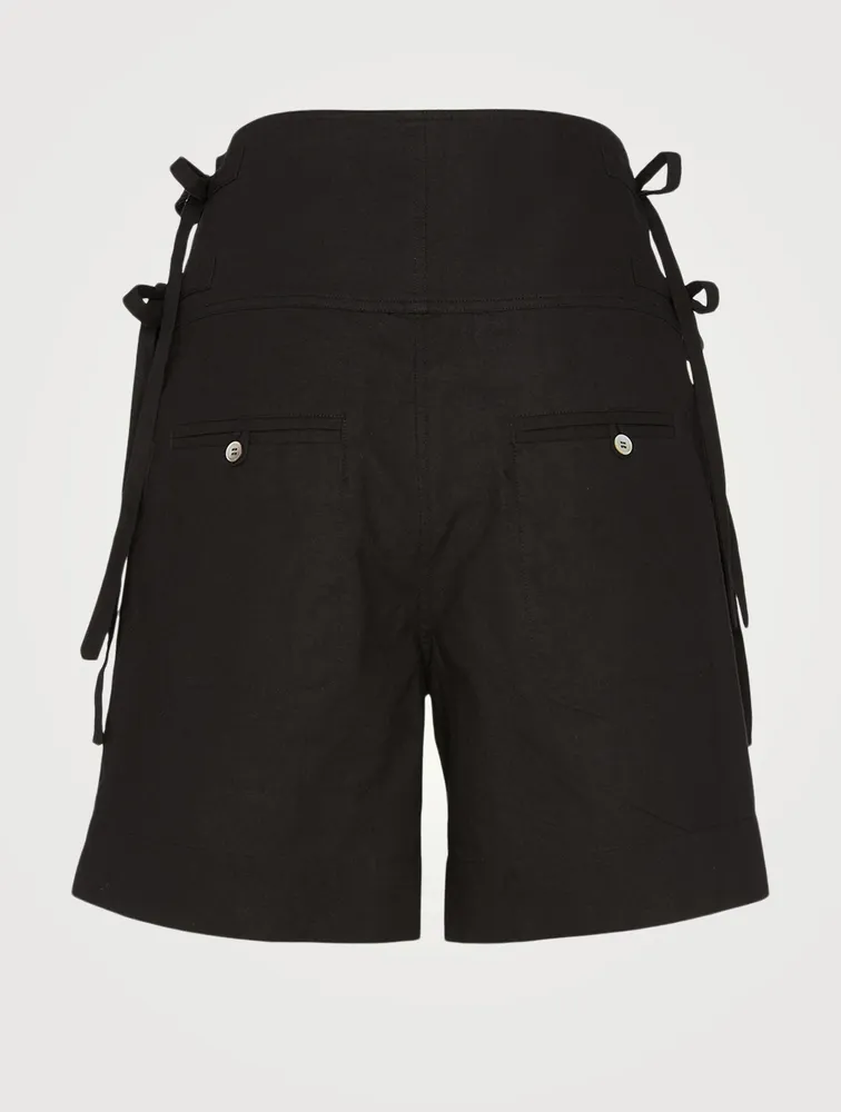 Opala Cotton High-Waisted Shorts