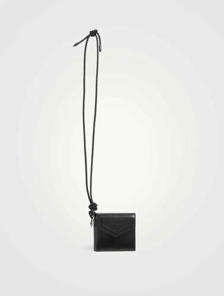 Small Antigona Leather Wallet With Strap