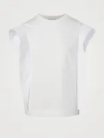 Cotton Ruffle T-Shirt