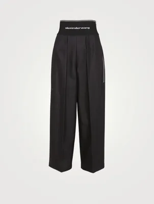 High-Waisted Wide Pants