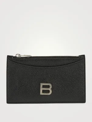 Hourglass Leather Zip Card Holder