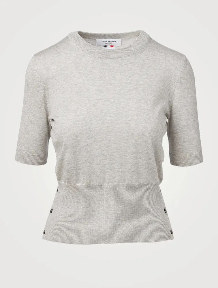 Silk And Cotton Relaxed T-Shirt
