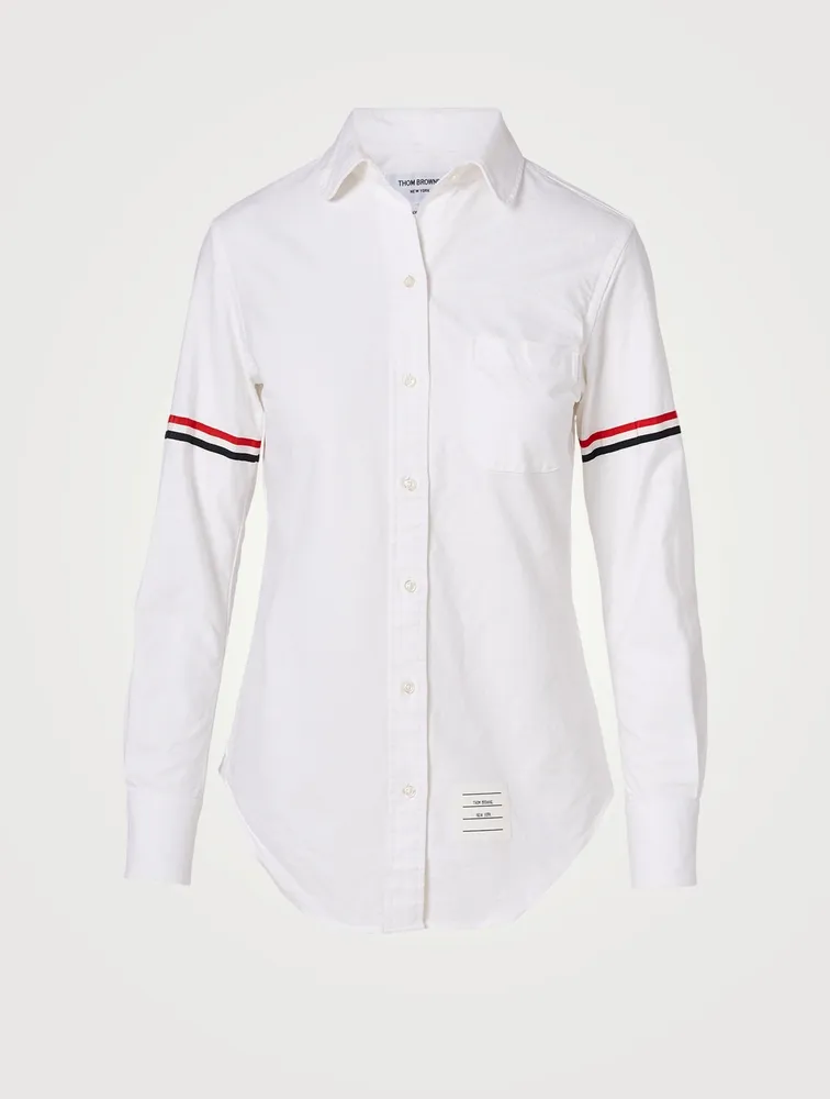 Round-Collar Shirt With Armband