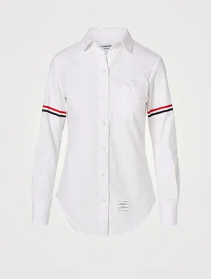 Round-Collar Shirt With Armband