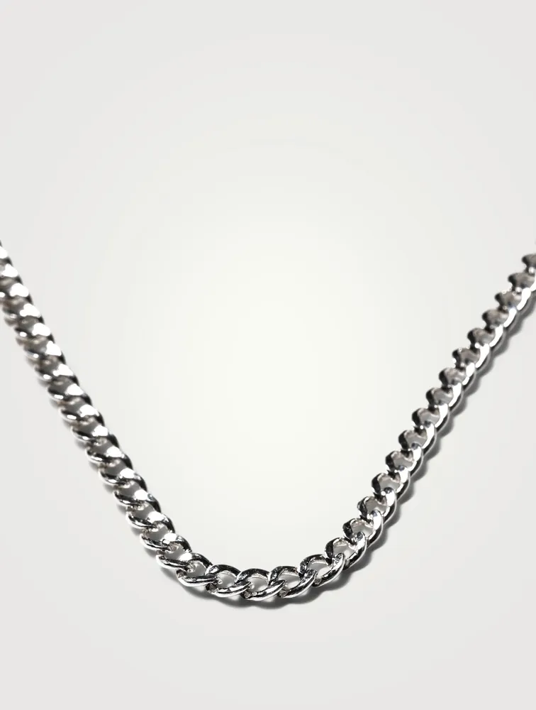 Sterling Silver Curb Chain Necklace