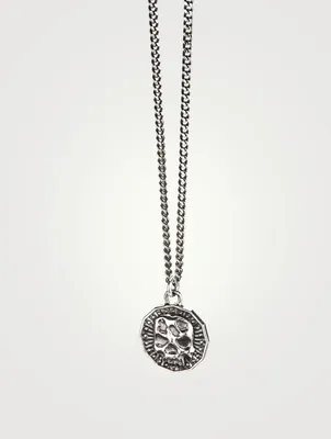 Sterling Silver Coin Pendant Necklace
