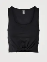 Favourite Lounge Heather Ribbed Cropped Tank Top