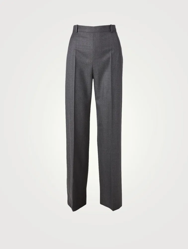 Ewan Wool High-Waisted Pants