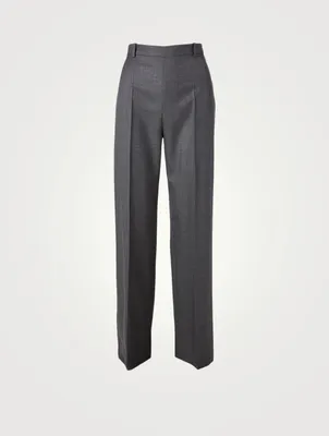 Ewan Wool High-Waisted Pants