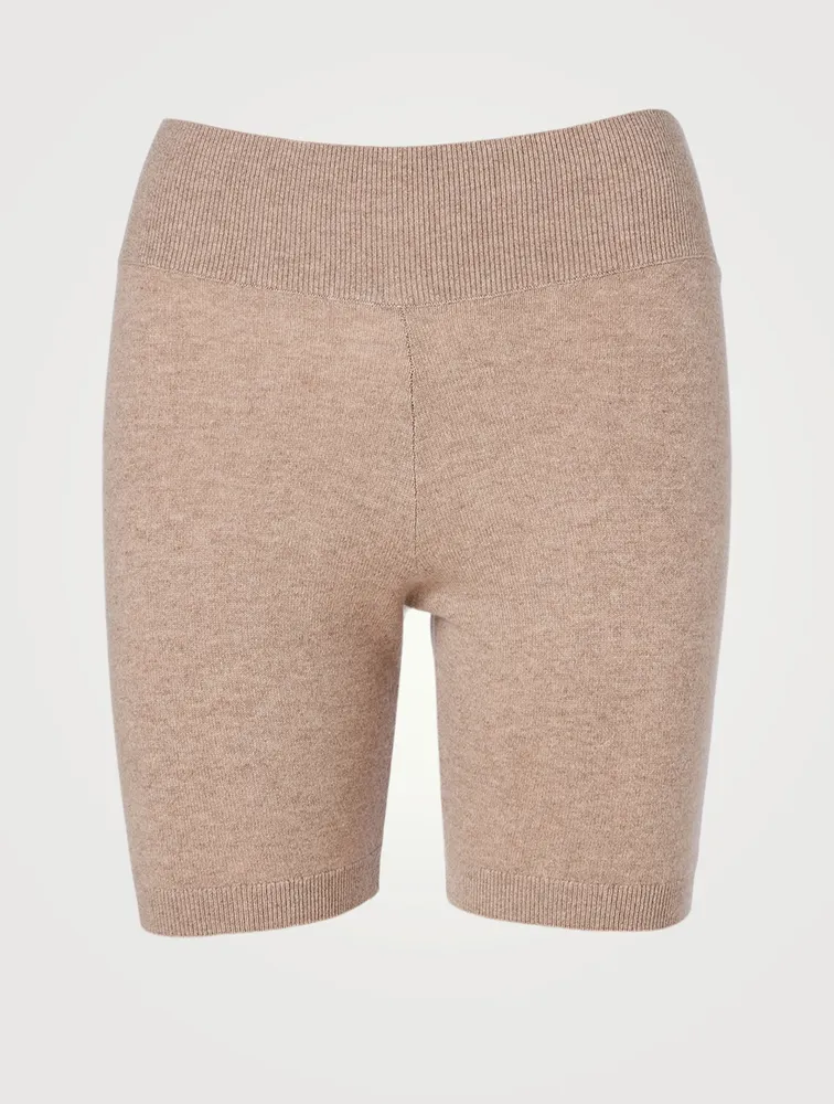 Cashmere High-Waisted Bike Shorts