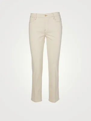 Le High Double Needle Straight-Leg Jeans