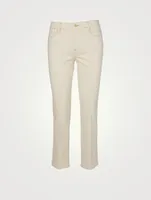 Le High Double Needle Straight-Leg Jeans