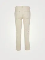 Le High Double Needle Straight-Leg Jeans