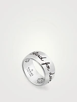 Blind For Love Wide Sterling Silver Ring