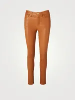 Le High Leather Skinny Jeans