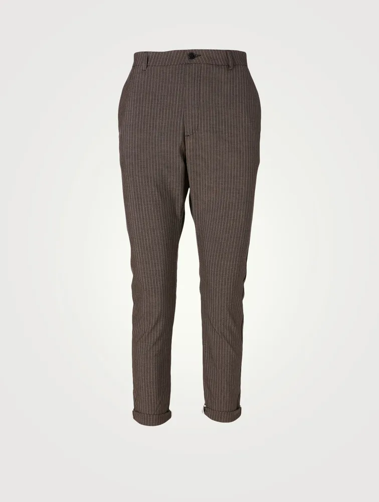 News Edit Pants Striped Print