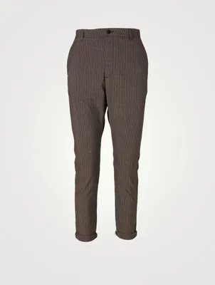 News Edit Pants Striped Print