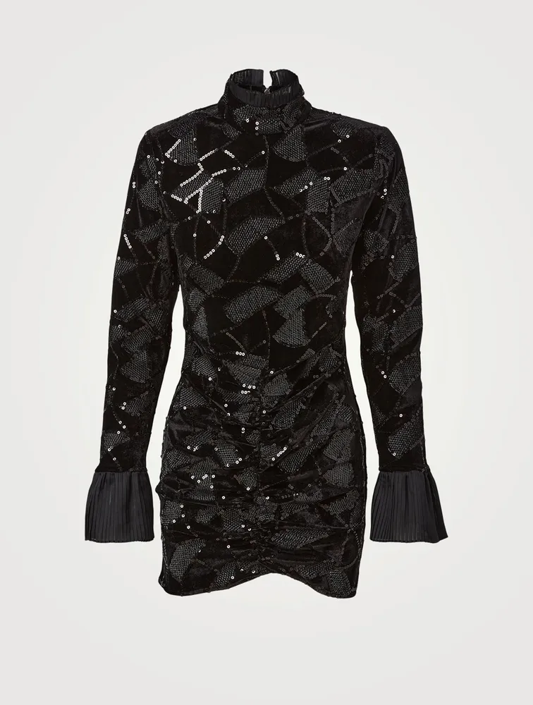 Miki Mini Dress With Pleated Cuffs