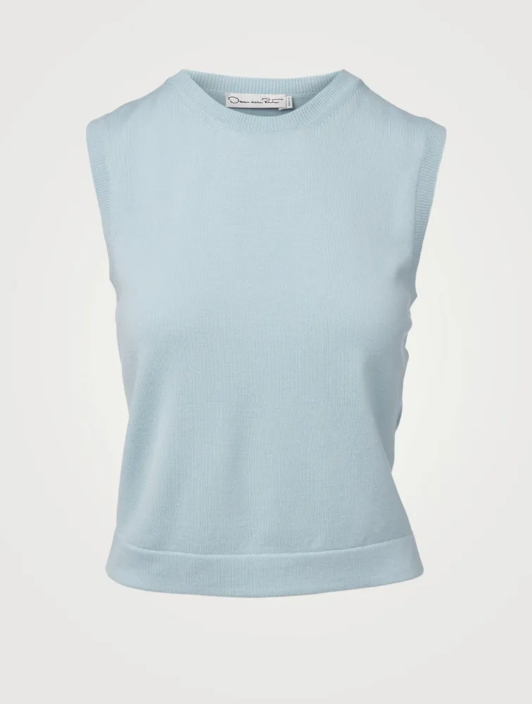 Wool Sleeveless Sweater