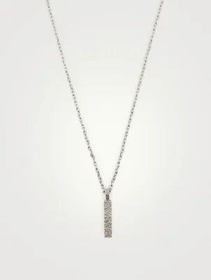 Manawa 18K Gold Triangle Centre Pendant Necklace With Champagne Diamonds