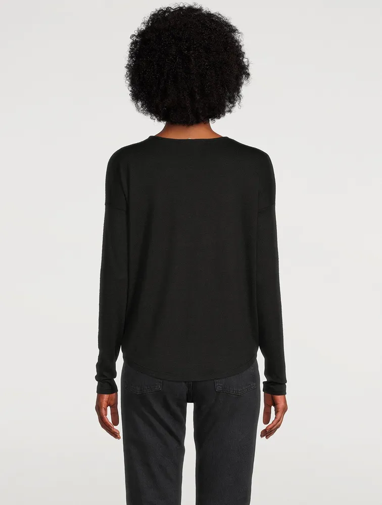 V-Neck Long-Sleeve T-Shirt