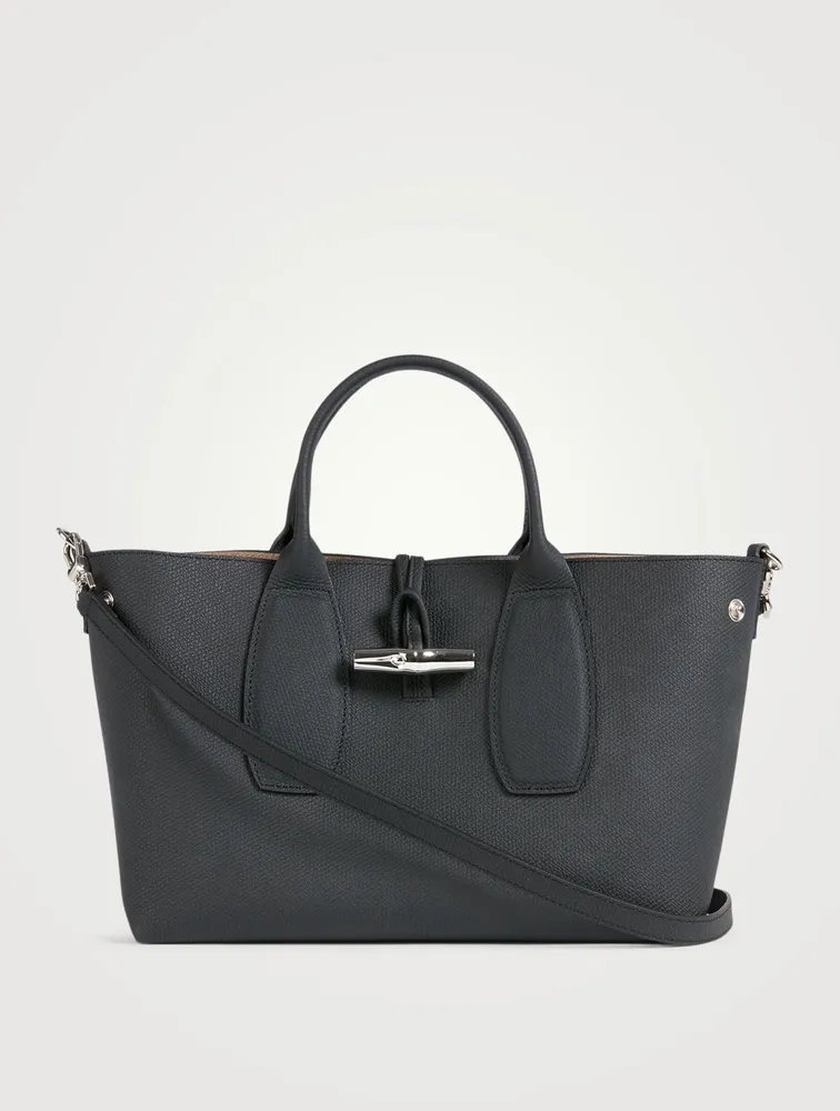 Roseau Leather Top Handle Bag