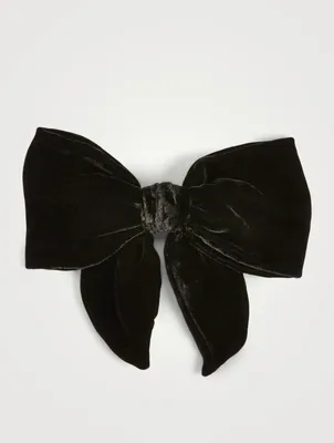 Celine Velvet Bow Barrette