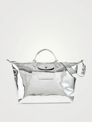 Large Le Pliage Metallic Travel Bag