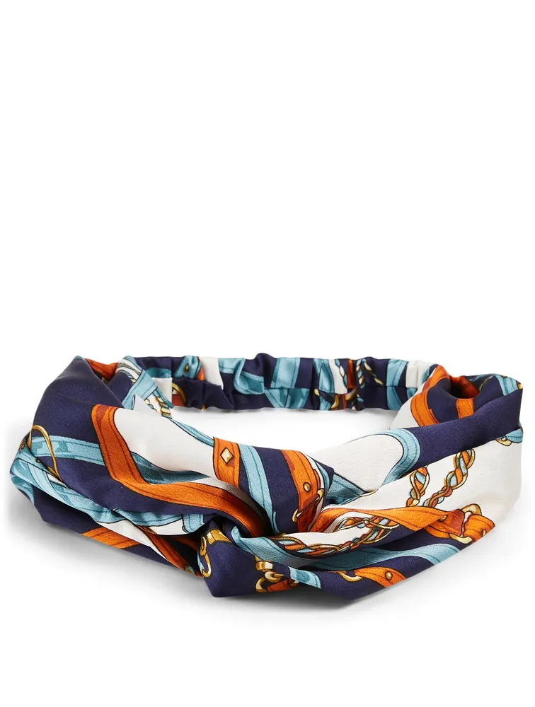 Penny Printed Satin Headband