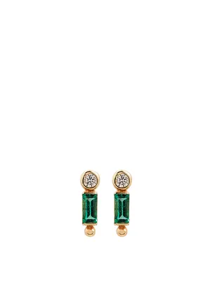 Cléo Gold Baguette Stud Earrings