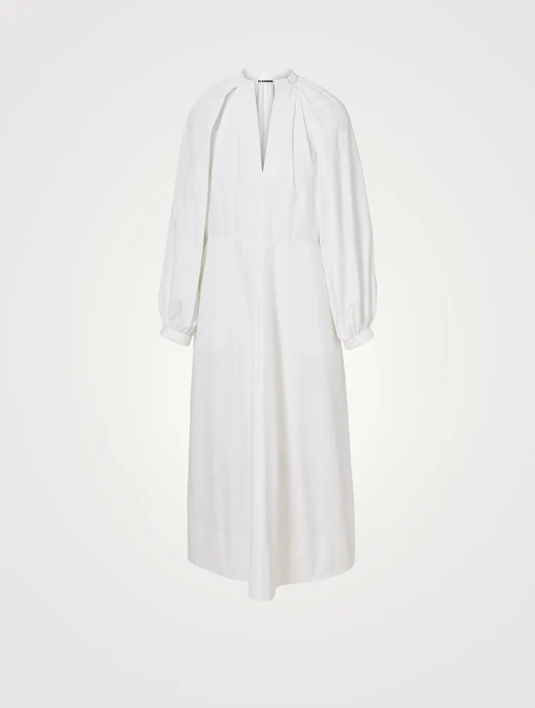 Heavy Organic Cotton Poplin Midi Dress