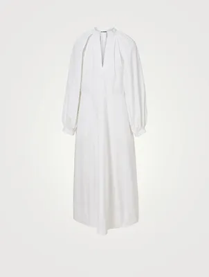 Heavy Organic Cotton Poplin Midi Dress