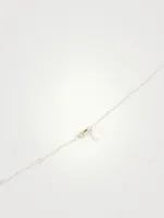 Love Letter Gold K Initial Necklace With Diamond
