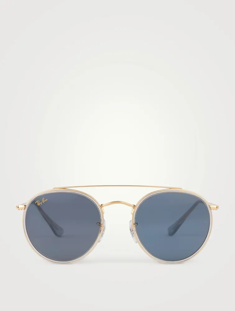 RB3647N Round Double Bridge Sunglasses