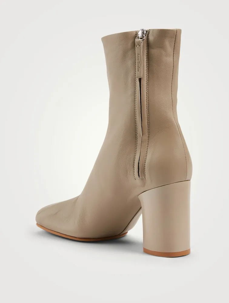 Leather Heeled Ankle Boots