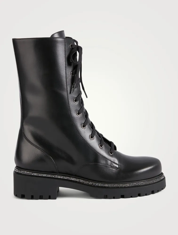 Leather Combat Boots